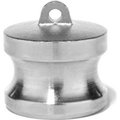 Usa Industrials 1/2" 316 Stainless Steel Type DP Adapter with Dust Plug BULK-CGF-78